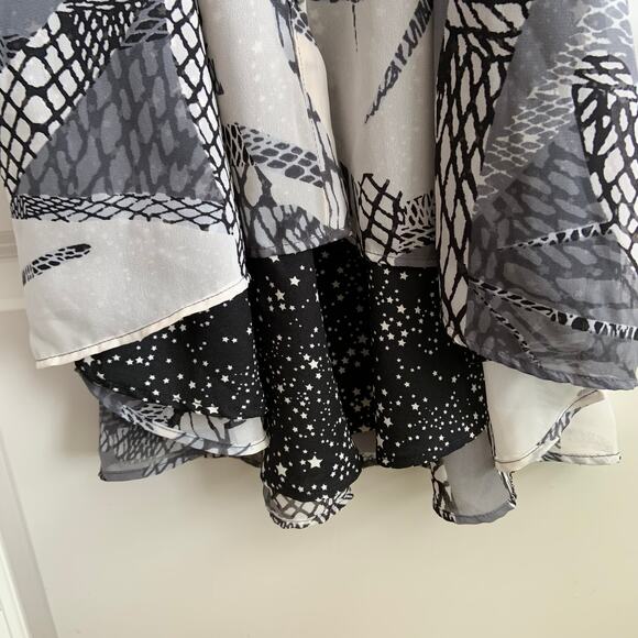 Kirna Zabete X Target Large Mesh Mix Up Hi-Low Button Up Shirt Dress - Picture 7 of 11